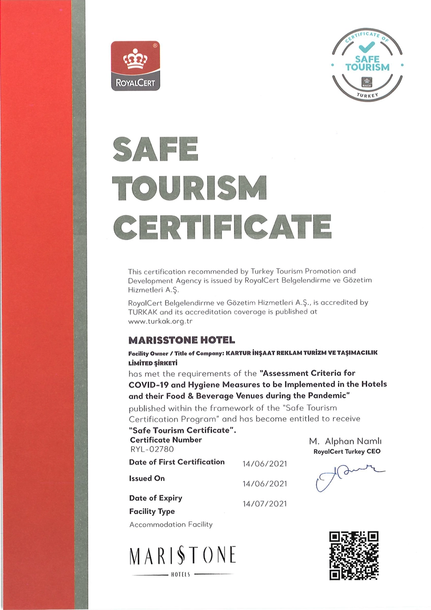 Safe Tourism Certificate